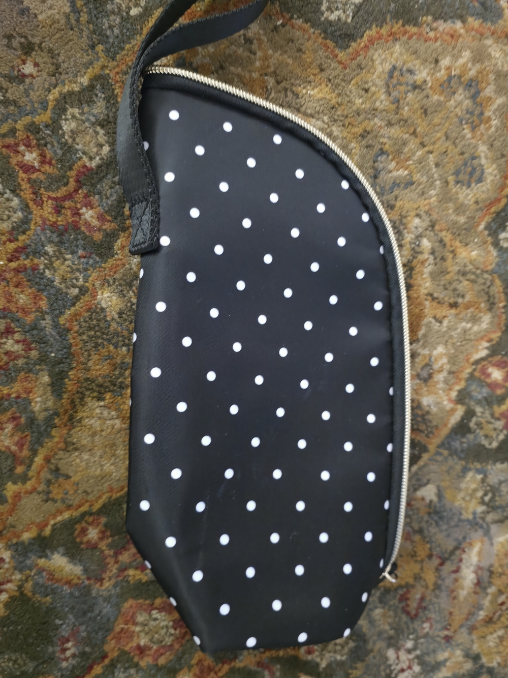 4/$25 Deal! Black and White Polka Dot Cosmetic Bag